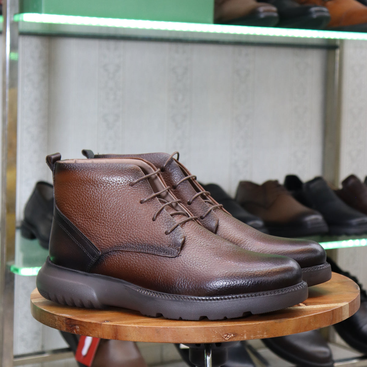 Bottine en Cuir Tabac Hommes – Sart