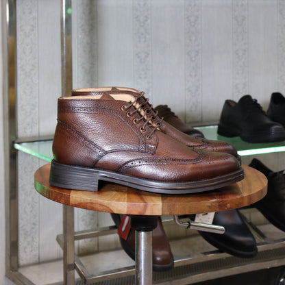 Bottine en Cuir Tabac Hommes – Aknoul