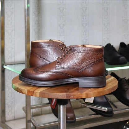 Bottine en Cuir Tabac Hommes – Aknoul
