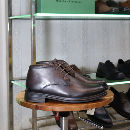 Bottine en Cuir Marron Hommes – Skoura