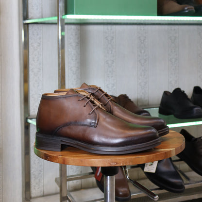 Bottine en Cuir Tabac Hommes – Skoura