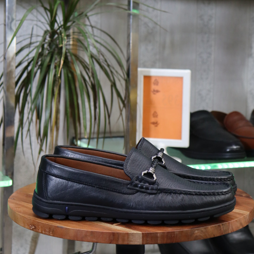 Mocassin En Cuir  homme en cuir naturel  - Flexshoes, confort et style marocain