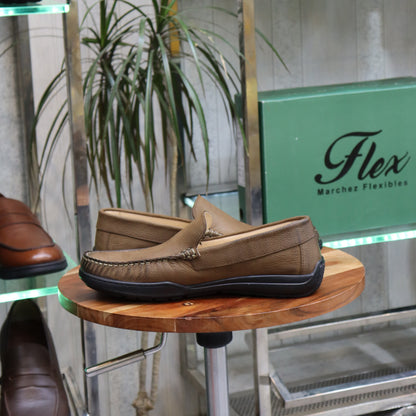 Mocassin En Cuir Biege -  Lennox