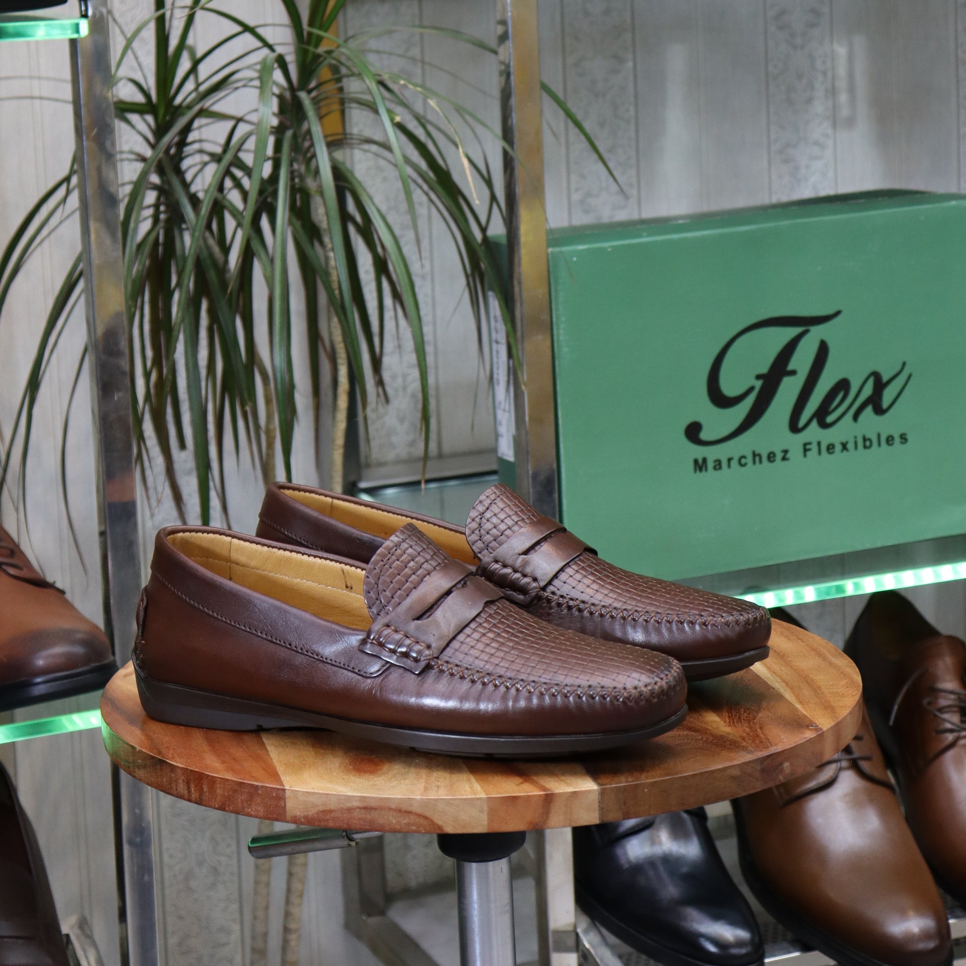 Mocassin En Cuir Marron-  Solal