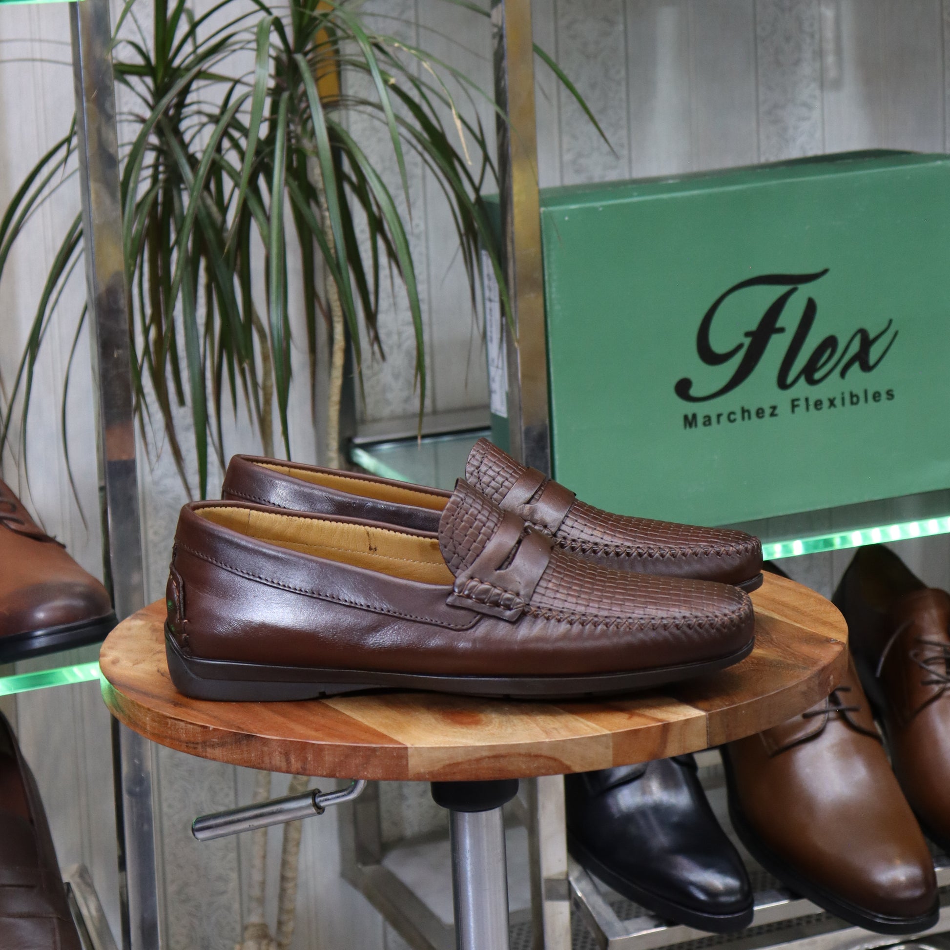 Mocassin En Cuir Marron-  Solal