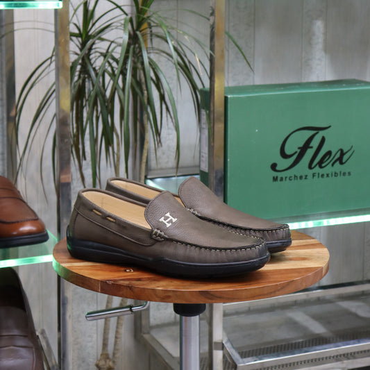 Mocassin En Cuir Marron -  Lennox