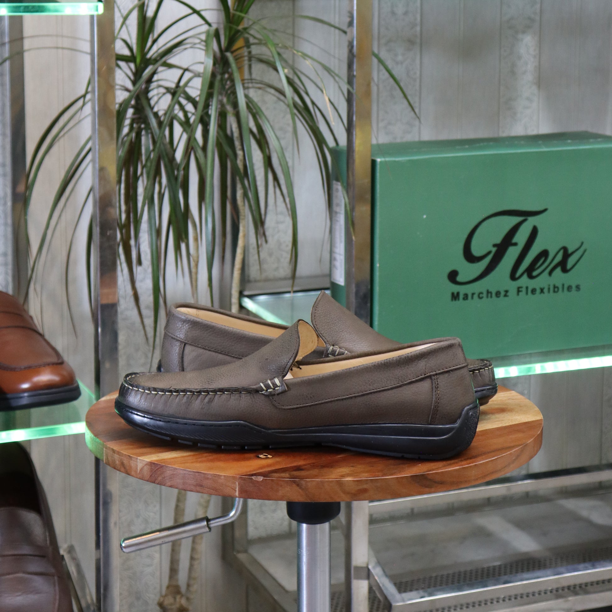 Mocassin En Cuir Marron -  Lennox