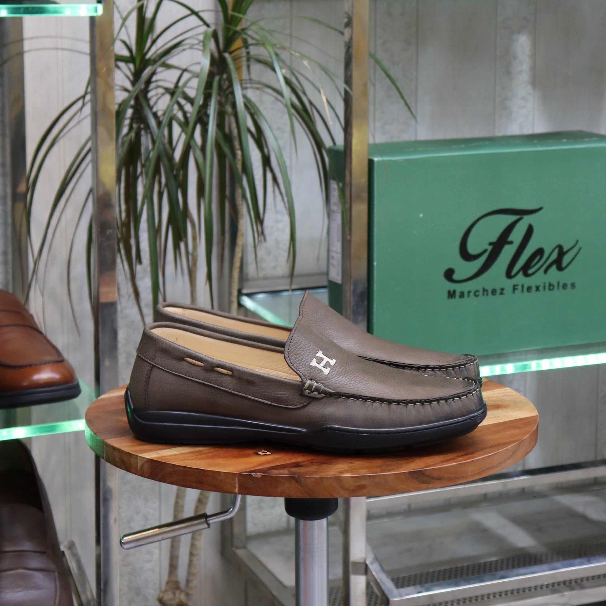 Mocassin En Cuir Marron -  Lennox