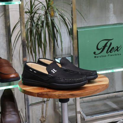 Mocassin En Cuir Noir -  Lennox