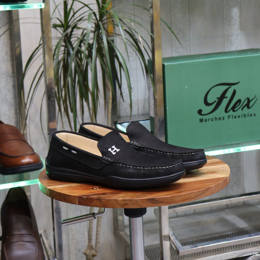 Mocassin En Cuir Noir -  Lennox