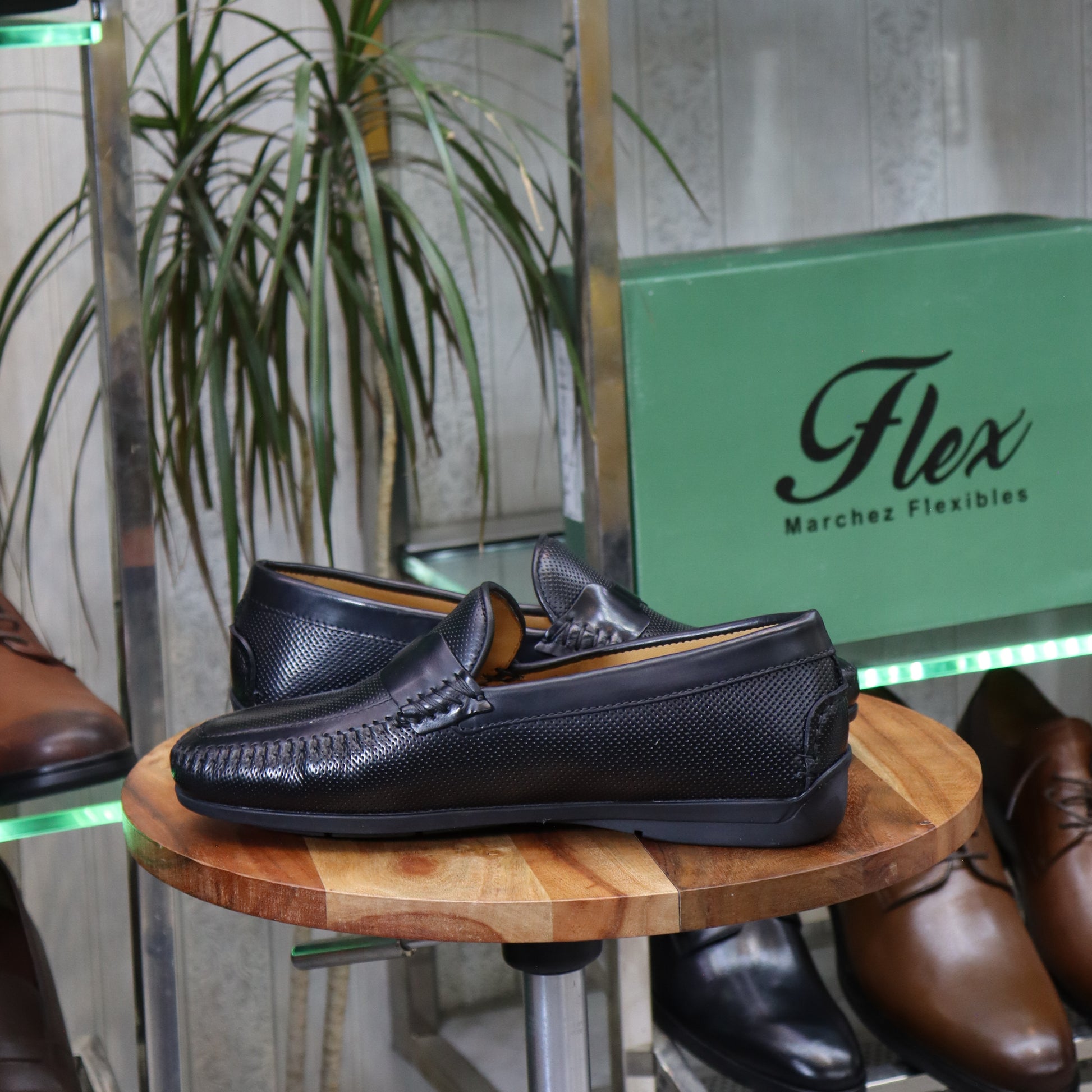 Mocassin En Cuir Noir - Lucien