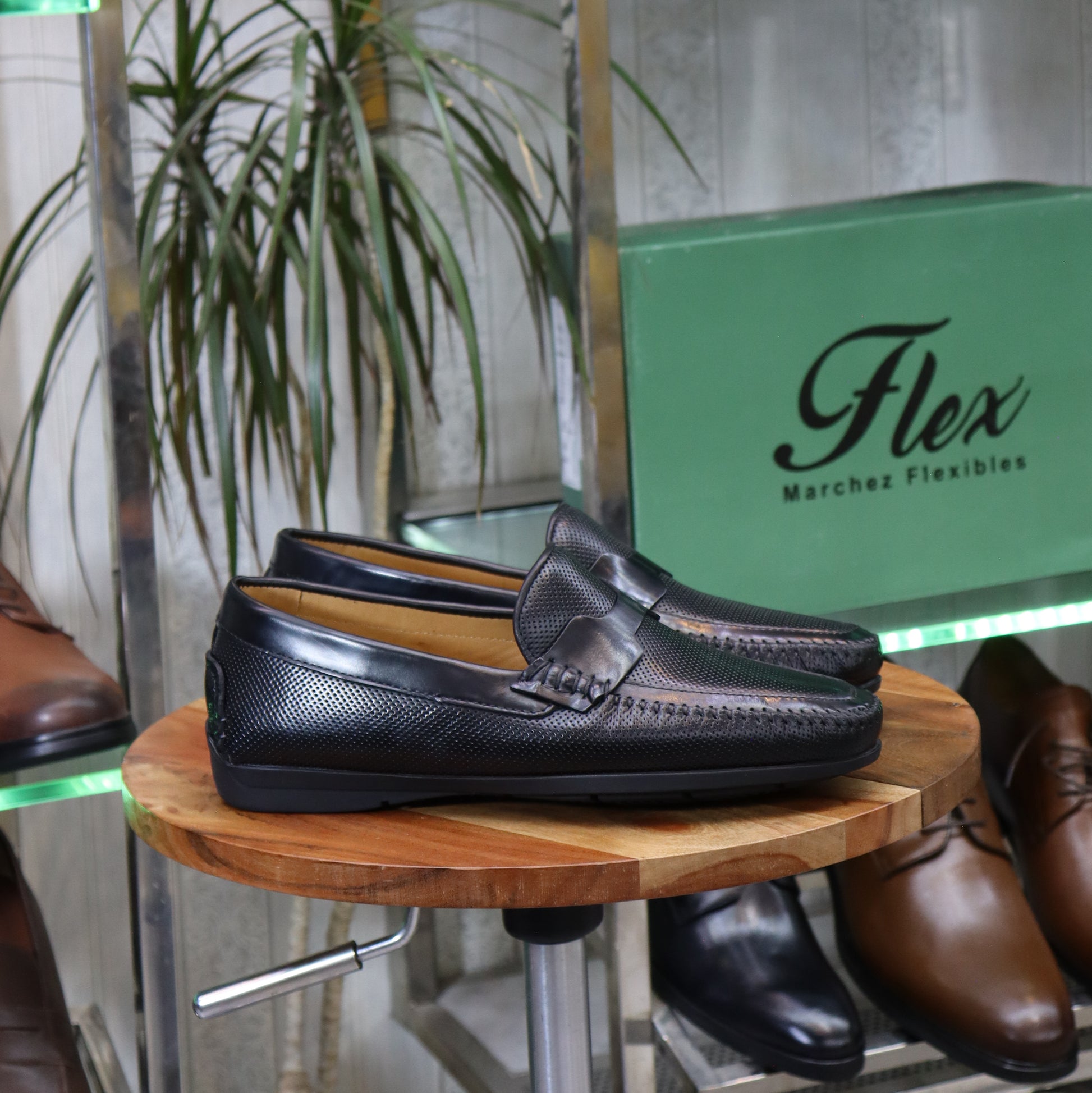 Mocassin En Cuir Noir - Lucien