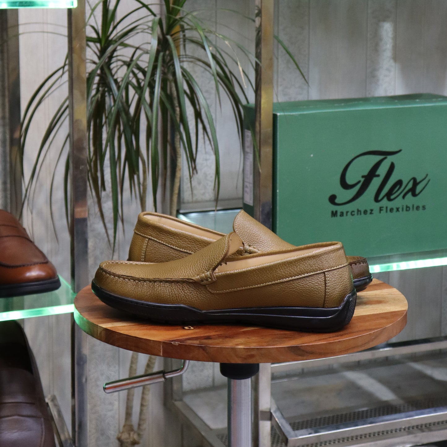 Mocassin En Cuir Tabac -  Lennox
