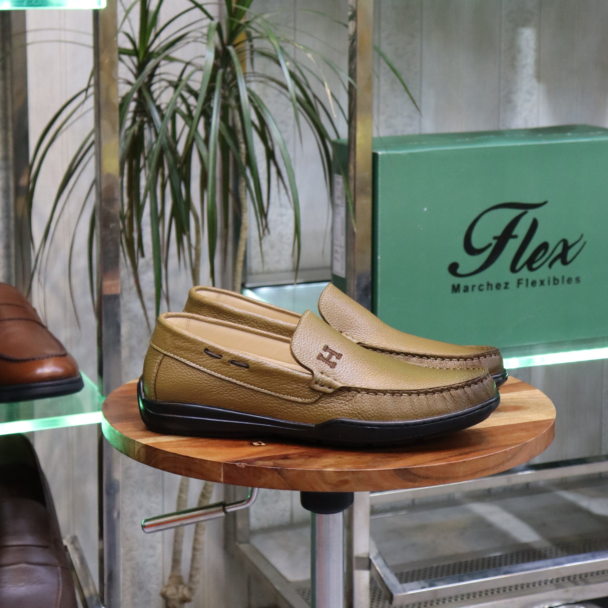 Mocassin En Cuir Tabac -  Lennox