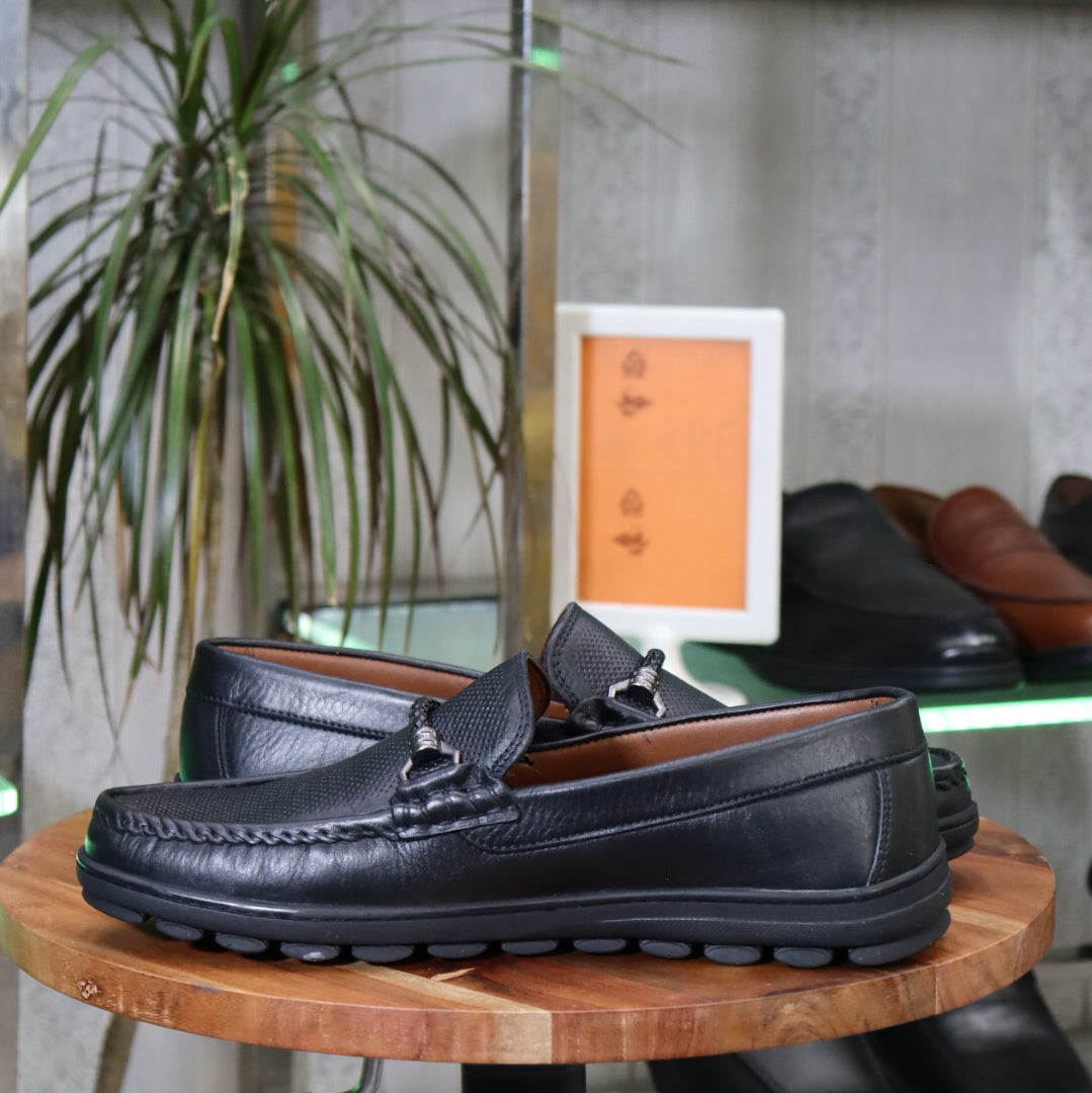 Mocassin En Cuir  homme en cuir naturel  - Flexshoes, confort et style marocain