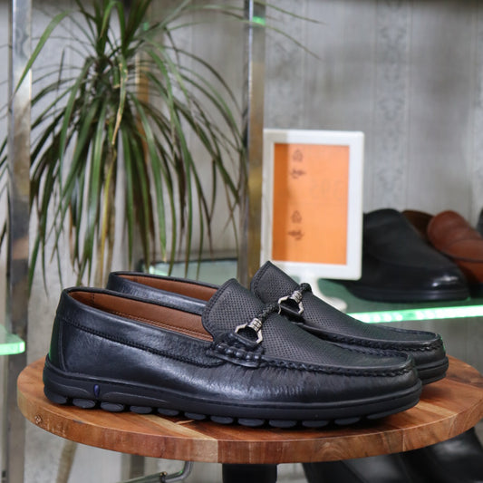 Mocassin En Cuir  homme en cuir naturel  - Flexshoes, confort et style marocain