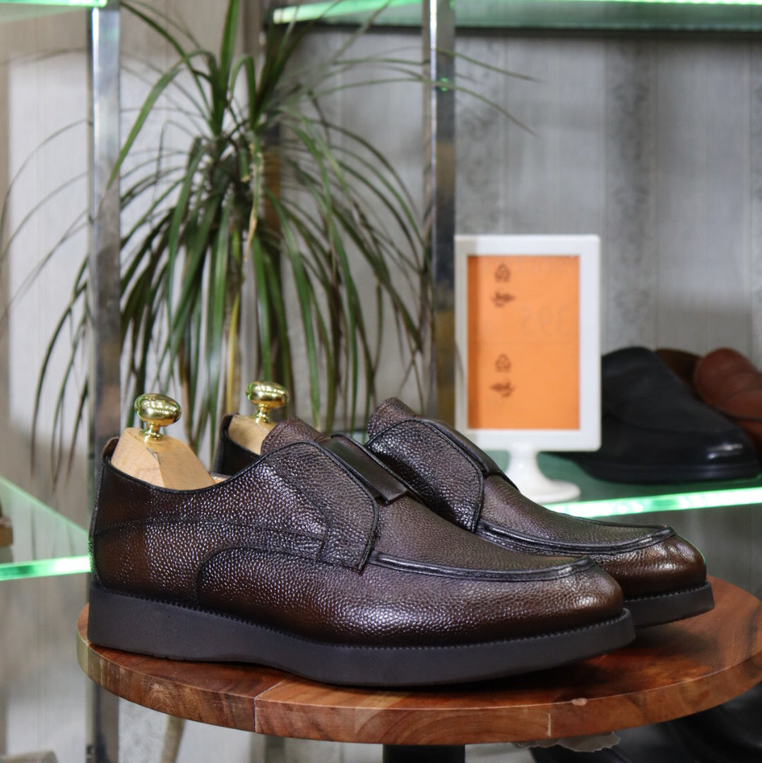 Mocassin  En cuir marron pour homme - Élégance et confort