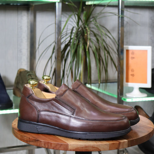 Mocassin  En cuir marron pour homme - Élégance et confort
