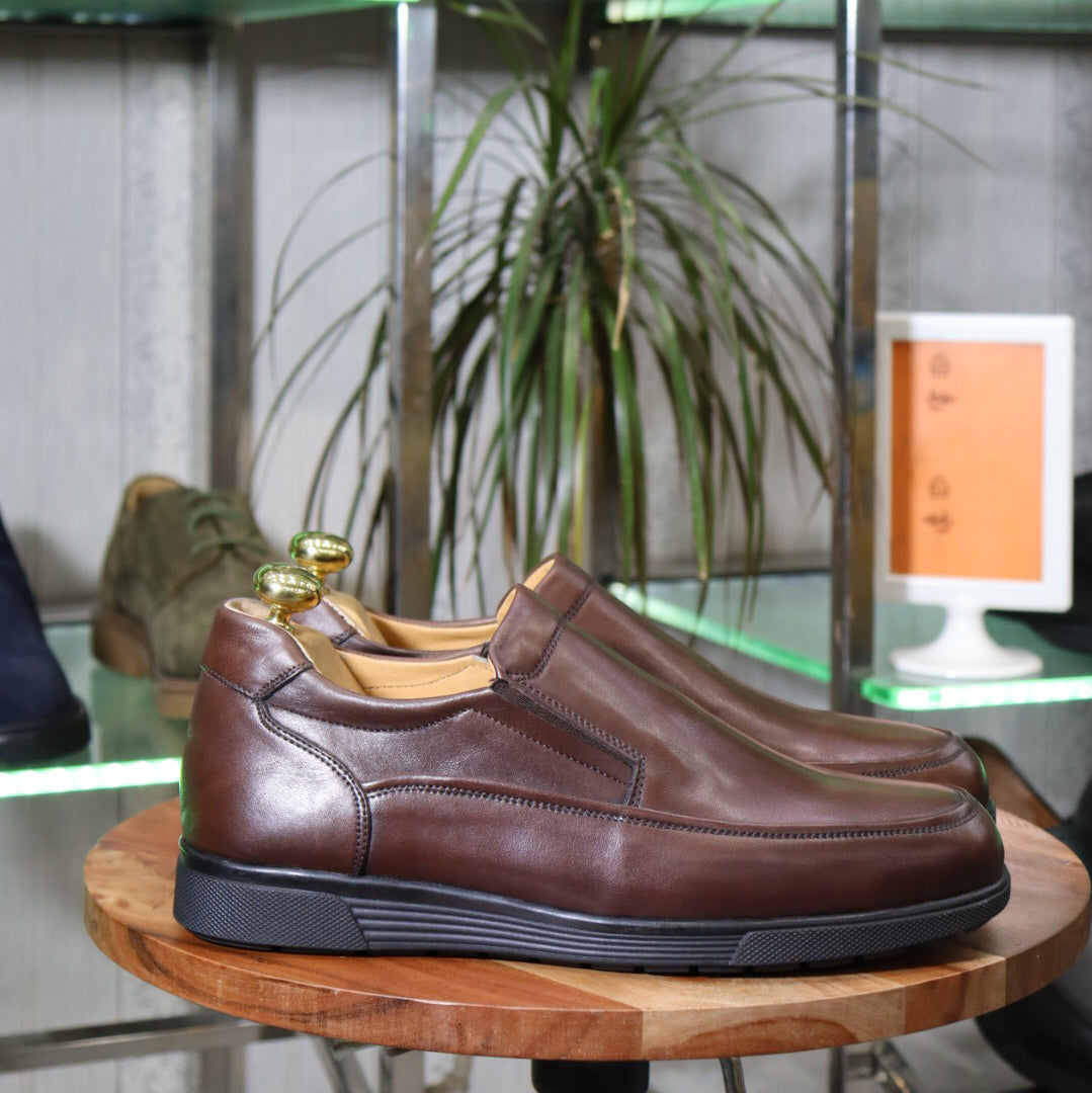 Mocassin  En cuir marron pour homme - Élégance et confort