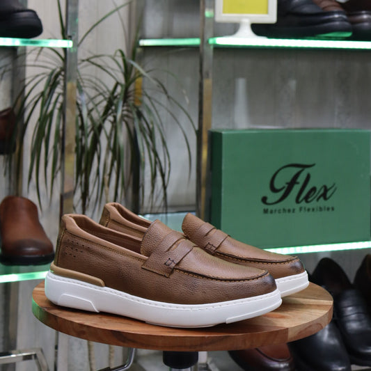 Mocassin  Marron  En Cuir  Julien