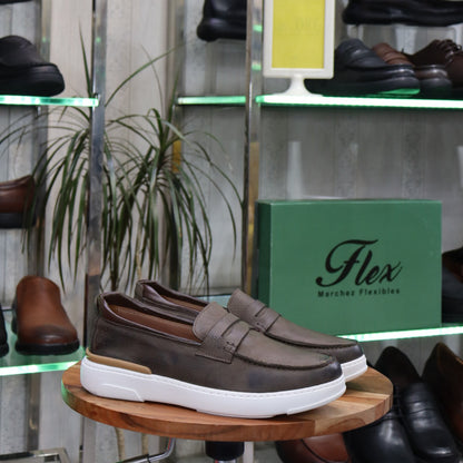Mocassin  Marron  En Cuir  Julien  