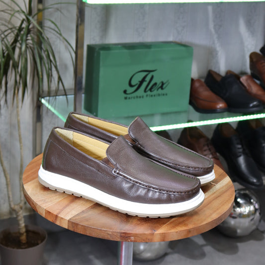 Mocassin  Marron En Cuir Saul