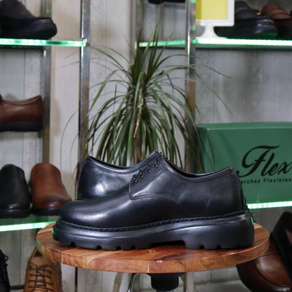 Mocassin Noir En Cuir  Aristide