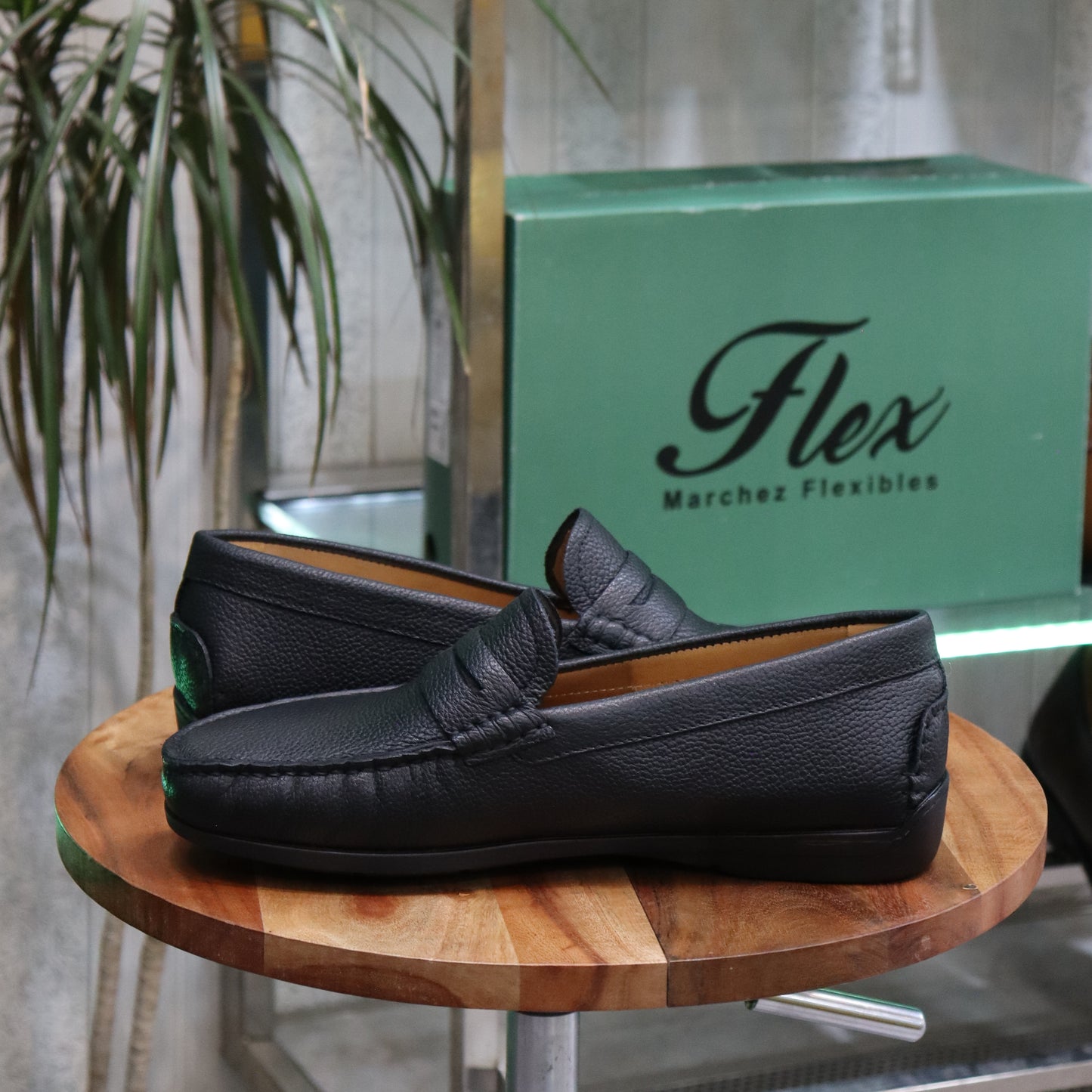 Mocassin en Cuir  Noir -  Turino