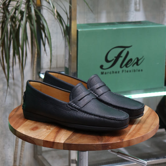 Mocassin en Cuir  Noir -  Turino