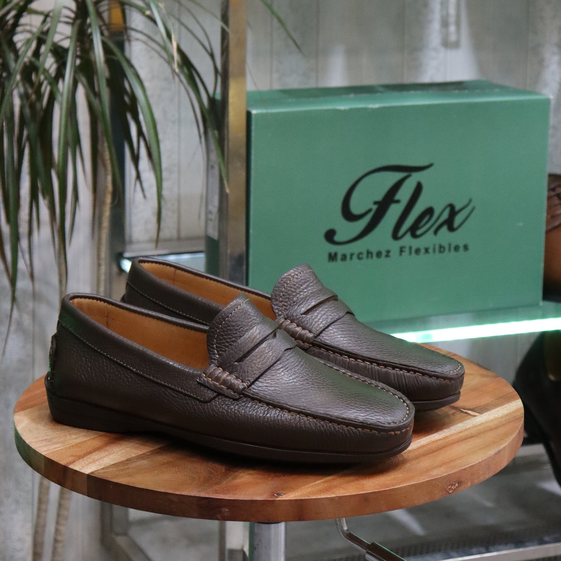 Mocassin en Cuir  Tabac -  Turino