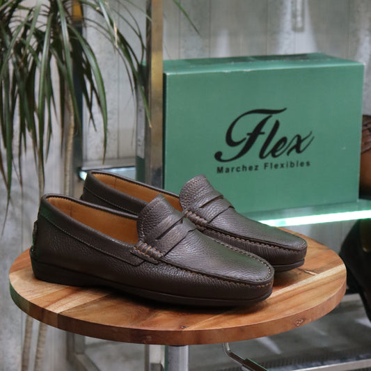 Mocassin en Cuir  Tabac -  Turino