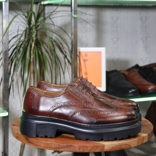Mocassins En Cuir Marron- Renato