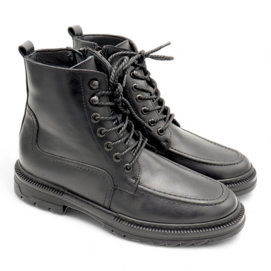 Diplomate zipée - Boots  en cuir noir