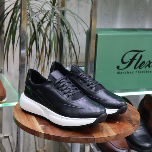 Basket  En Cuir Noir - Kokoe