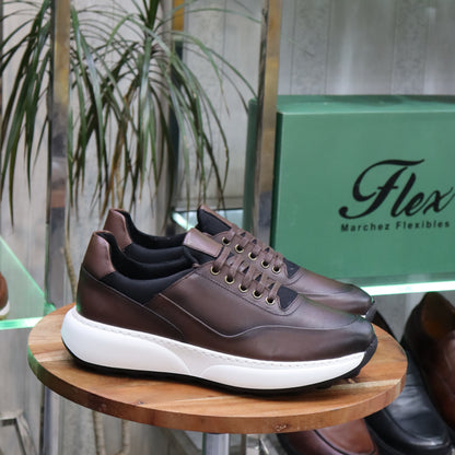 Basket  En Cuir Marron - Kokoe
